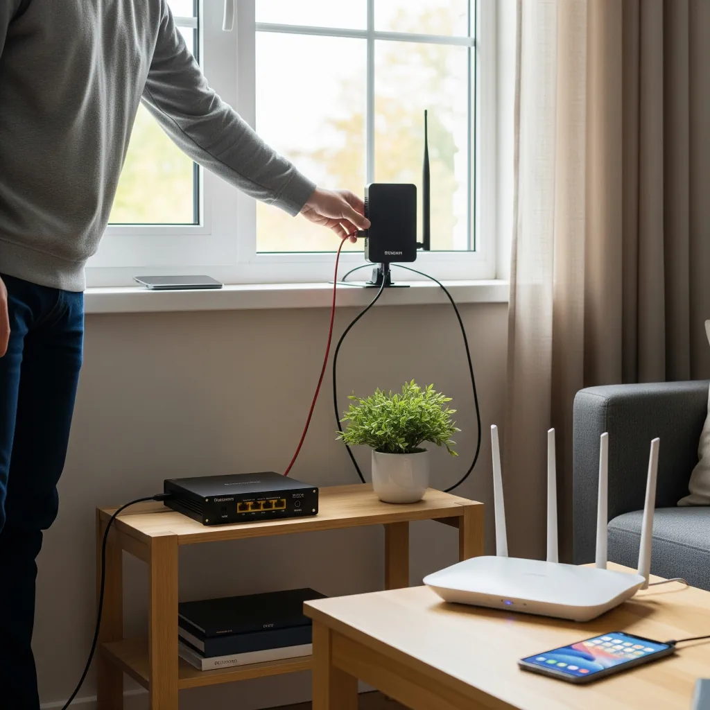 تقویت آنتن موبایل در خانه