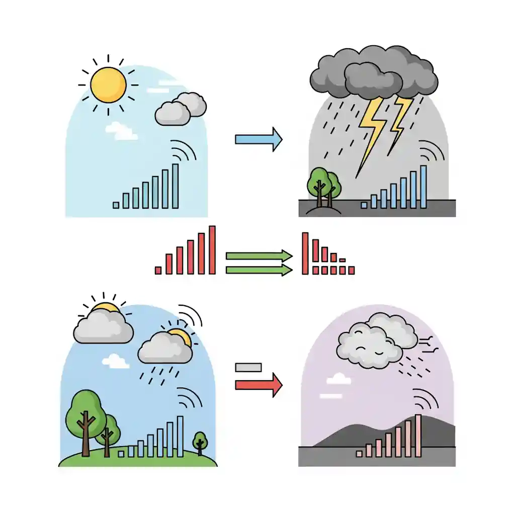 تاثیر آب و هوا بر سیگنال موبایل