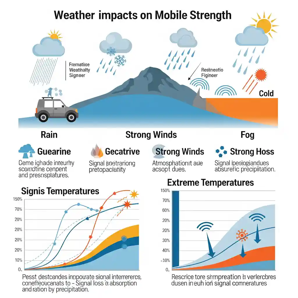تاثیر آب و هوا بر سیگنال موبایل